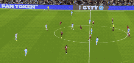 英超第10轮曼城3-1伯恩茅斯 哈兰德独中两元 曼城近5轮第4场胜利_哈兰德双响助曼城摘下樱桃 10场13球超英超10队进球数