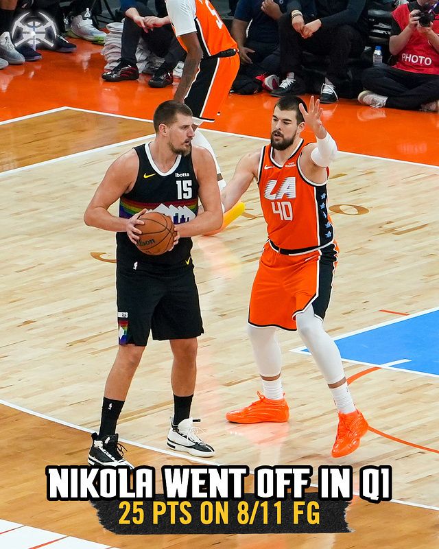 掘金客场逆转快船豪取6连胜_掘金约基奇55分创纪录_约基奇赛季新高55+12+6哈登23+8 掘金送快船6连败