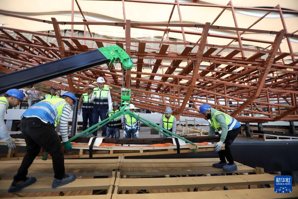 大埃及博物馆开始组装胡夫法老第二艘太阳船