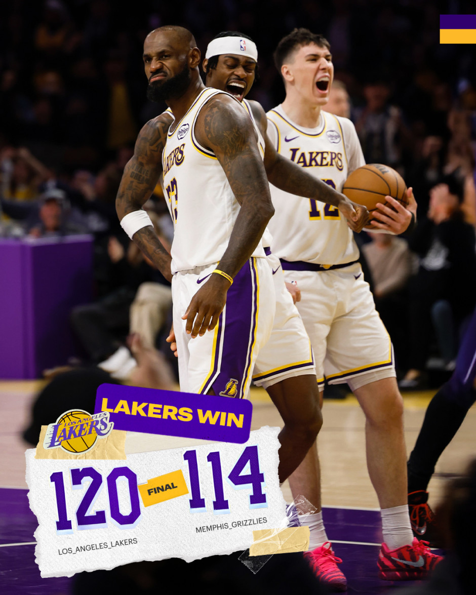 NBA回放全场录像高清:常规赛灰熊vs湖人(1月5日)东契奇36+9+8