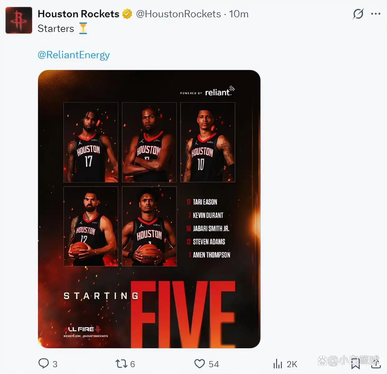 NBA火箭逆转太阳杜兰特绝杀_杜兰特26+10&三分绝杀 火箭赛季三杀太阳_火箭主场计时器故障比赛回顾