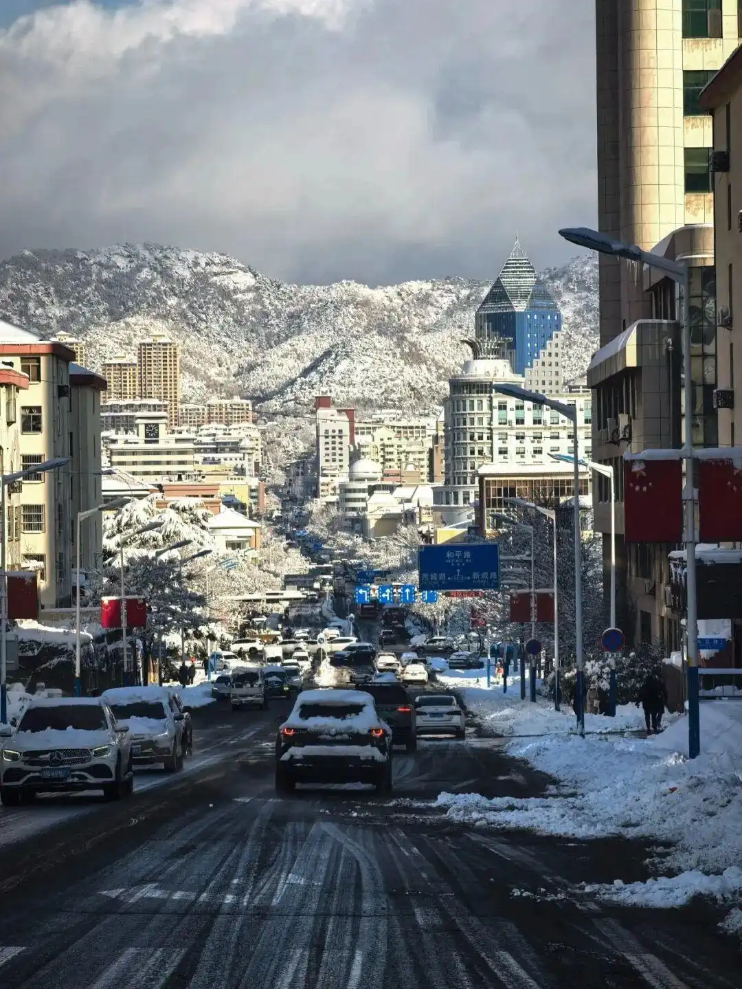 中国这个“雪窝子”你知道吗_威海冷流雪_山海雪景图