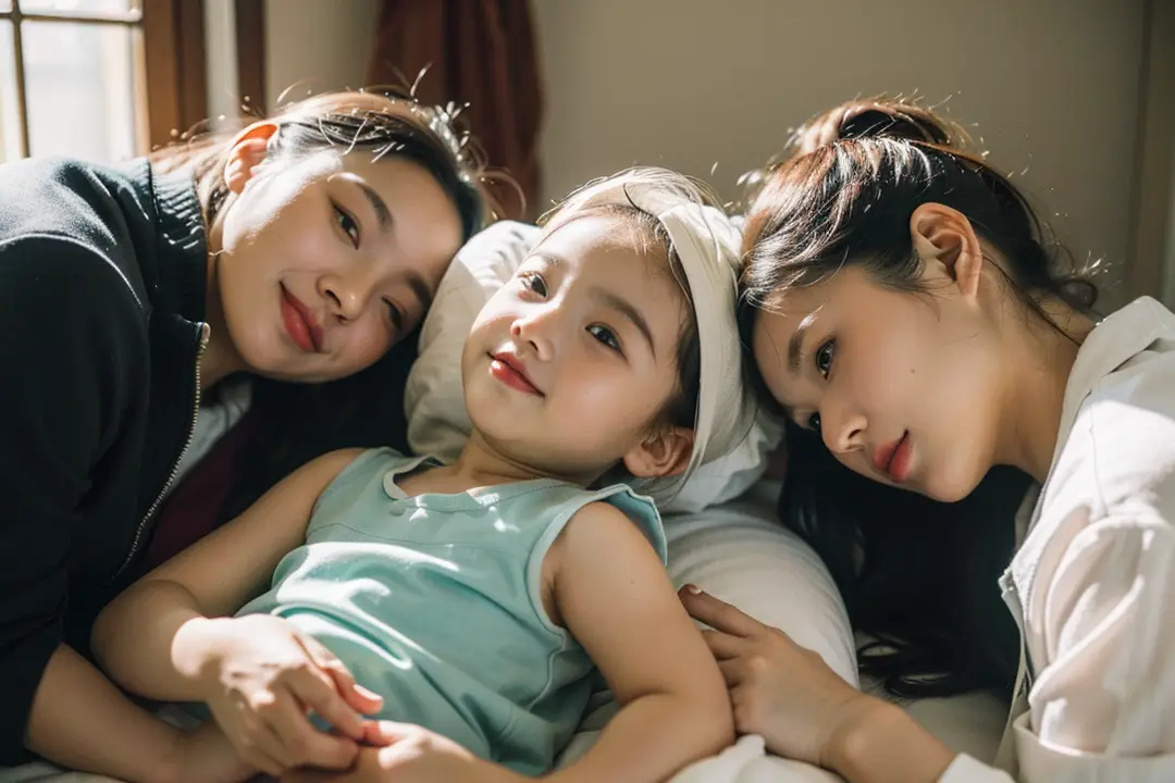 106岁太姥爷与刚出生的重孙首次相见，两人年龄相差106岁。见面时太姥爷主动望向婴儿并小心翼翼牵手，眼神充满疼爱，展现四代同堂的温情互动！充满了温馨！