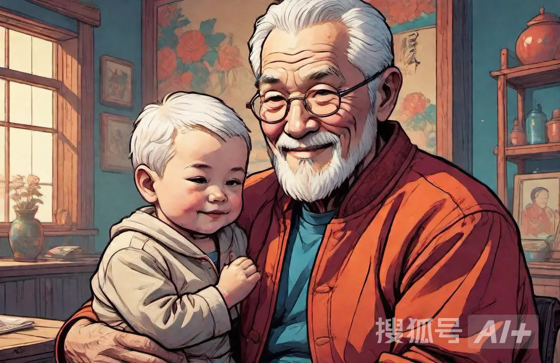 四代同堂家庭养老模式_106岁太姥爷与重孙首次相见_106岁太姥爷与刚出生的重孙相见