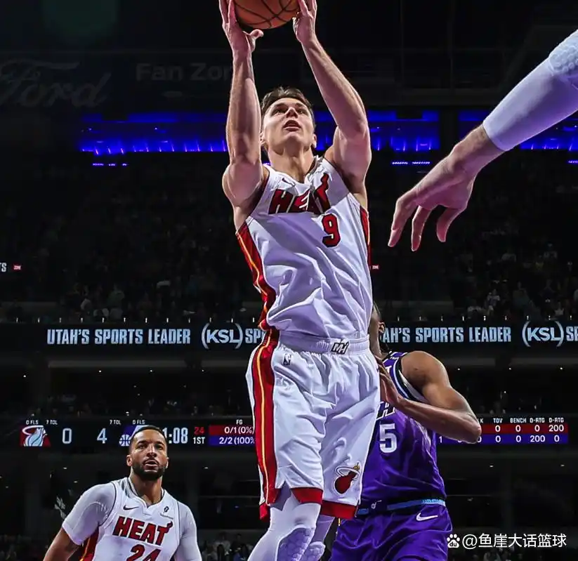 爵士对阵热火比赛分析_爵士热火比赛战报_努尔基奇连场三双阿德巴约26+15 热火31分大胜爵士